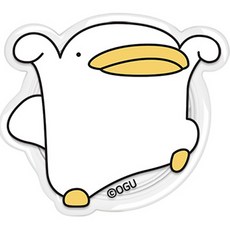 오구패밀리 모션 투명 에폭시 그립 스마트 톡, 승리의포즈, 1개