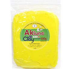 아키우네 유아용 클레이 지퍼백, 노랑, 500g 노랑, 1개, 500g