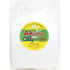 아키우네 유아용 클레이 지퍼백, 흰색, 500g 흰색, 1개, 500g