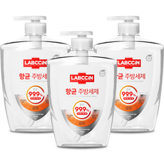 랩신 항균 주방세제 애플향, 3개, 750ml