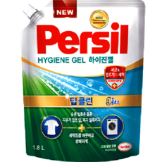 퍼실 딥클린 9중효소 하이진젤 플러스 세탁세제 리필, 1.8L, 1개