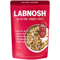 랩노쉬 리얼 그래놀라 크런치 오리지널 시리얼, 200g, 1개