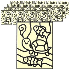 minhwashop 鋁箔紙畫手作組, 烏龜, 20組