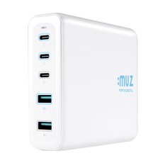 아이뮤즈 접지형 고속 멀티 충전기 200W PPS PD PD200W-GAN, 화이트, 1개
