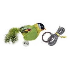 Ttpet 發聲的鳥貓咪電路玩具逗貓棒, 1個, 混色