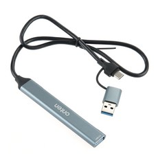컴스 USB C타입 / A타입 허브 SD / TF 멀티 카드리더기, FW628, 그레이, 1개
