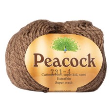 yarna 피코크 뜨개실 50g, 731 월넛, 1개