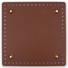 징가방바닥 사각라운드 17 x 17 cm, 브라운, 1개 브라운, 1개