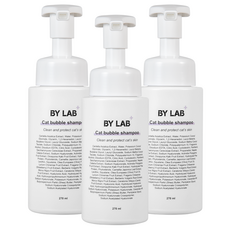 Bylab 貓防過敏貓泡泡洗髮精, 270ml, 3組