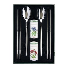 포트메리온 RF 모던 한수저 2인세트 D, 혼합색상, 1개, 숟가락 2p + 젓가락 2p + 한수저 받침대 2p 혼합색상, 1세트