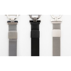 이츠라이프 애플워치 슬림 링 밀레니즈루프 스트랩 38 40 41mm, 실버