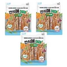 강아지 간식애야채 스테이크 간식, 150g, 3개, 장어 - 아미오간식