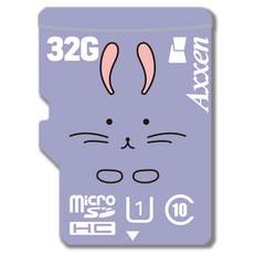Axxen 優質圓形微SD卡 MSD11, 32GB