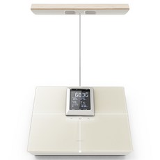 무아스 스마트 핸드바 LCD 빌트인 바디 체지방 체중계, M8BCS2, 아이보리