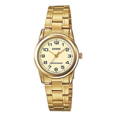 CASIO 卡西歐 女款金屬帶手錶 LTP-V001G-9B