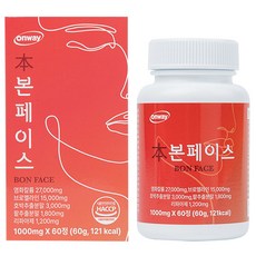 온웨이 본페이스 브로멜라인 칼륨 호박 팥 리파아제 60g, 60정, 1개