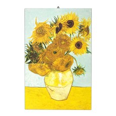 반고흐 12송이 해바라기 명화 액자 kisn020, 블랙
