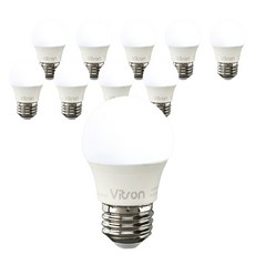 LISHIN Vitson 認知球燈泡LED燈泡 3W G45 白色, 晝光色, 10個