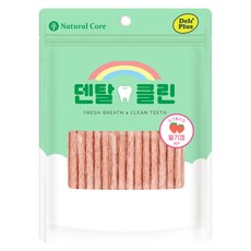 네츄럴코어 강아지 델리플러스 포크콜라겐 딸기껌 40p, 딸기, 200g, 1개 - 콜라겐가수분해껌