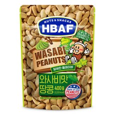 바프 넛츠앤스낵스 와사비맛 땅콩, 1개, 400g