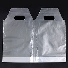 外帶用塑膠分類袋 2格, 200件, 1個