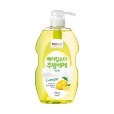 Tamsaa 小蘇打洗碗精，檸檬香，780ml, 1瓶