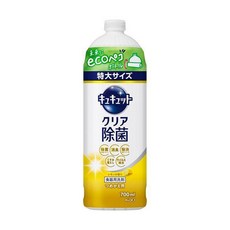 Kao 花王 Cucute 珂珂透 餐具洗碗精補充瓶 檸檬香 大補充裝 700毫升, 700ml, 1瓶