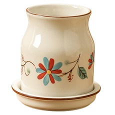 블럭마트 주방 세라믹 물빠짐 수저통, TYPE3, 1개