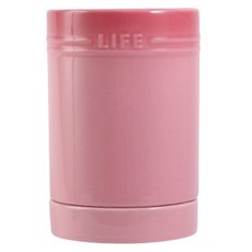 블럭마트 주방 도자기 세라믹 무지개 수저통, 핑크, 1개