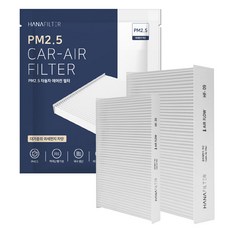 하나필터 PM2.5 카니발 4세대 에어컨 필터 전면 + 후면 세트, 1세트, HF-09(전면필터), HF-30(후면필터)