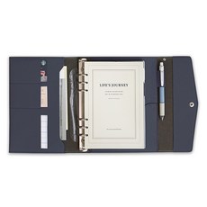 아이코닉 저니 6공 바인더 A5 위클리 다이어리 세트 만년 오거나이저, 06 Dark navy, 1세트