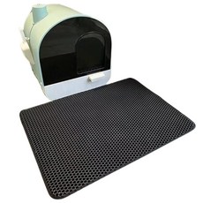 바디보 고양이 사막화방지 벌집 모래 매트, 블랙, 1개