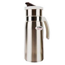 코스모스 스테인리스 냉장고 물병, 실버, 1.5L, 1개