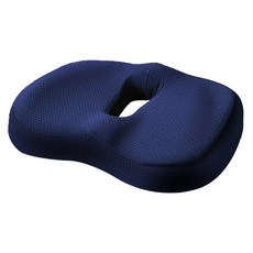 NewTrend四季3D尾椎骨甜甜圈坐墊, 深藍色