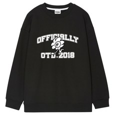 오티디 프리미엄 쮸리 오버핏 2018클라우드 맨투맨 OT18002