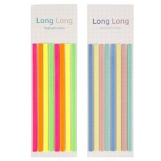 슈퍼쌤 롱롱 하이라이트 인덱스 북마커 메모지, 형광 + 파스텔, 160개입, 2개 형광, 파스텔, 1세트