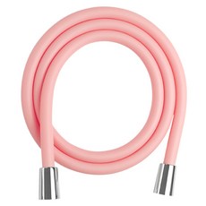네이쳐리빙 마카롱 줄꼬임 물때방지 PVC 샤워기호스 2m, 핑크