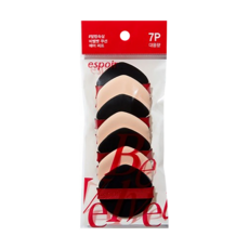 espoir 艾絲珀 be velvet 氣墊粉撲 7入, 紅寶石纖維面料, 天鵝絨材質, 1包