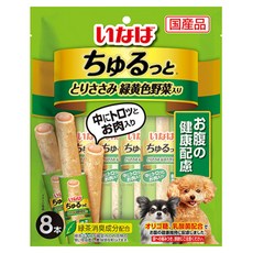 INABA 汪啾嚕肉泥捲心條 犬用 腸胃保健配方, 8條