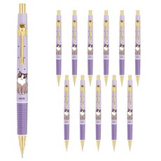 자바펜 나옹 골드샤프 퍼플, 1mm, 12개