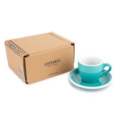 러브라믹스 에그 에스프레소 80ml 기프트 세트, 오션그린, 1세트
