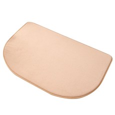로커스 빨아쓰는 푹신 메모리폼 발매트 반원, 베이지