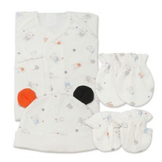 babybear 嬰兒五味餐巾紙+手裹+腳裹+新生兒帽子套裝