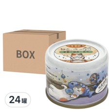 Neko 吶一口 成貓 機能主食罐 Set 24, 無穀配方 全齡貓 泥狀質地, 鮪魚 + 藍莓, 60g, 24罐