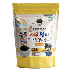 김대감 스틱 김자반 새우멸치 어린이용 15p, 150g, 1개 - 돌아기김