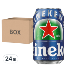 Heineken 海尼根 0.0零酒精啤酒，24罐裝，清爽順口，真空蒸餾技術去除酒精, 330ml, 24罐