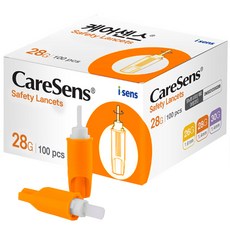 케어센스 일회용 멸균 자동 랜싯 28G 1.4mm, 100개입, 1개