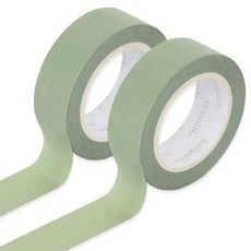 모노라이크 아르떼 마스킹 테이프 15mm x 10m, 517Greenlawn, 2개