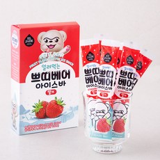엘제이드 얼려먹는 쁘띠베어 아이스바 딸기 14개입, 490ml, 1개