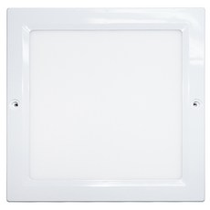 장수램프 LED 엣지 슬림 사각 직부등 20W 250mm, 화이트(조명), 전구색(전구), 1개